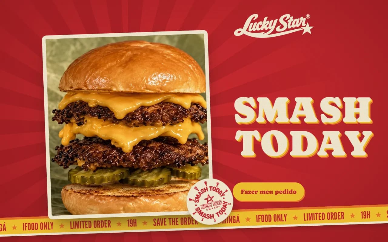First screen of the Lucky Star Smash website
